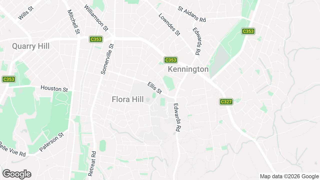 Map of Bendigo