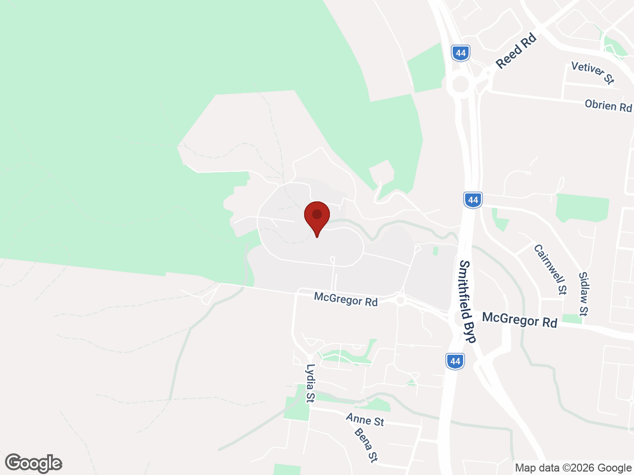 Map showing UniLodge John Grey Hall, Smithfield