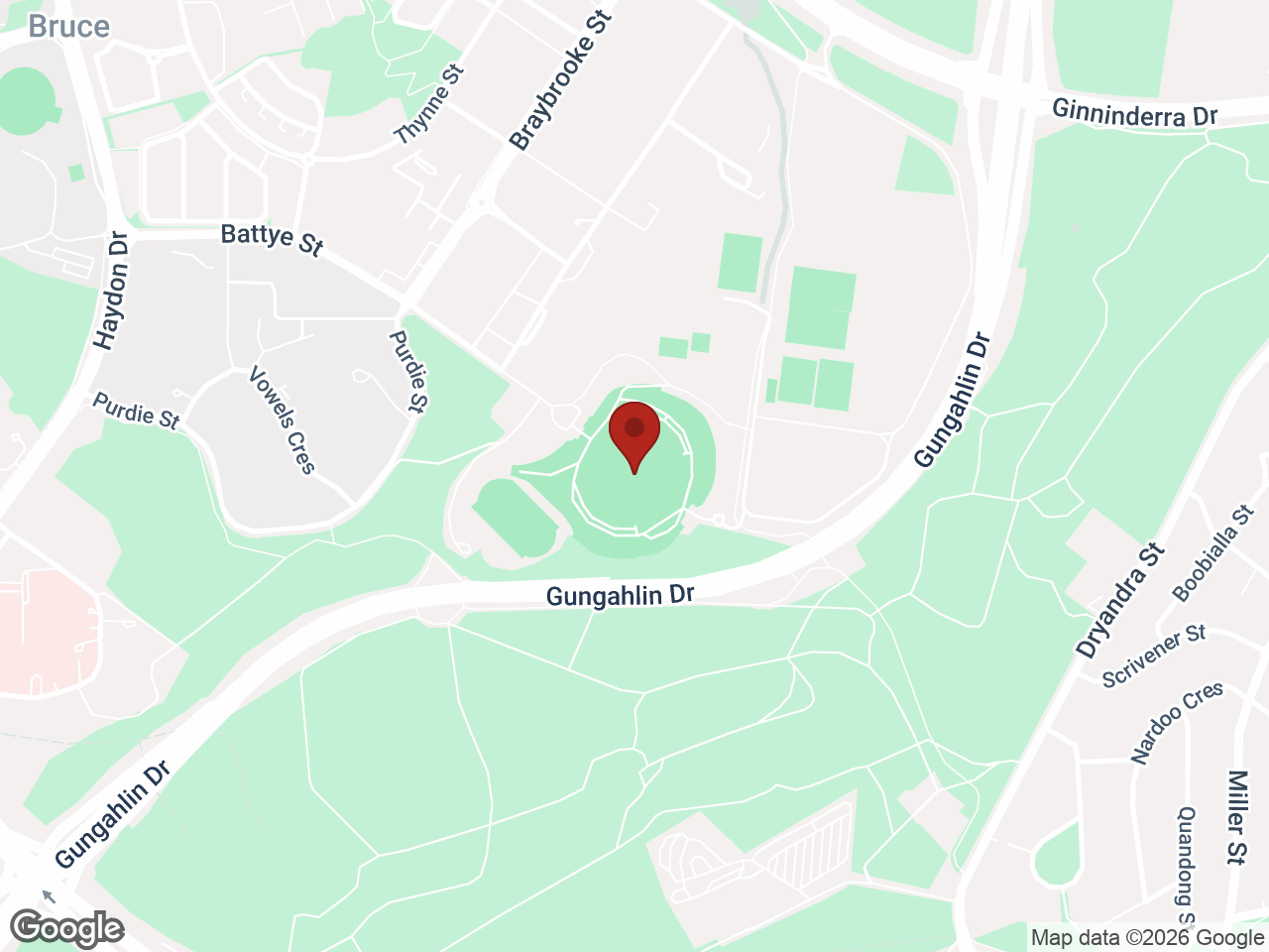 Map showing UniLodge @ UC - Cooper Lodge, Bruce